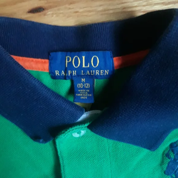Boys Polo by Ralph Lauren Kids Multi Short Sleeved Shirt Medium (10-12) - Picture 3 of 3